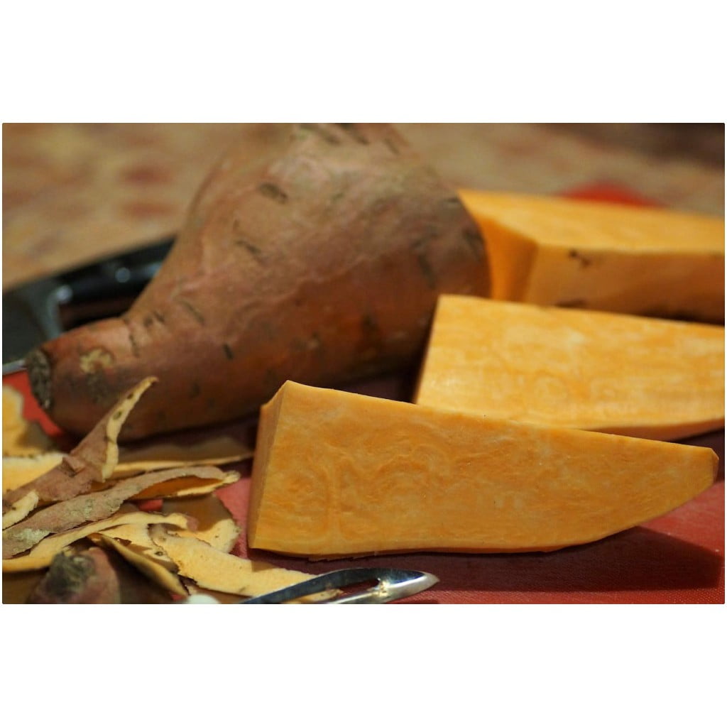 Zoete Aardappel Bakken In Pan