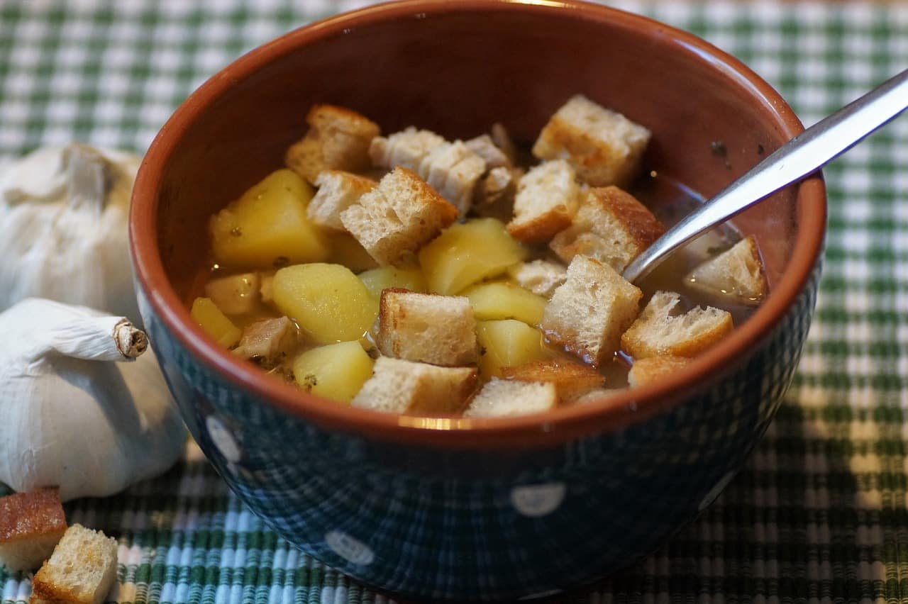 Croutons Maken Pan