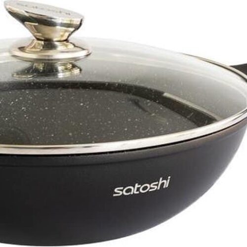 Satoshi Wokpan 32 CM Marble coating Inductie Soft-touch