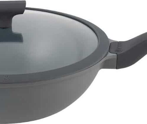 Sola - Wokpan - Ceramica - Ø 30 cm - Zwart - Aluminium - Antiaanbaklaag