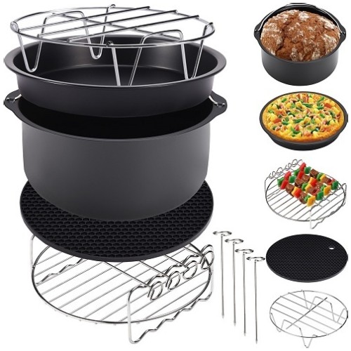 Deuba Airfryer accesoires - Geheel complete set- 9 stuks