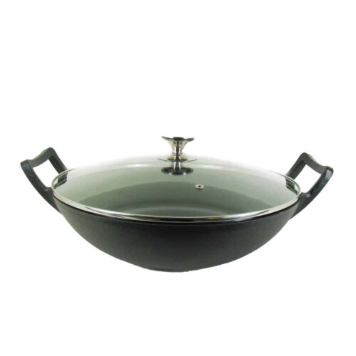 Relance Wadjan Wok-set - Wokpan - Gietijzer - 36 Cm - Zwart