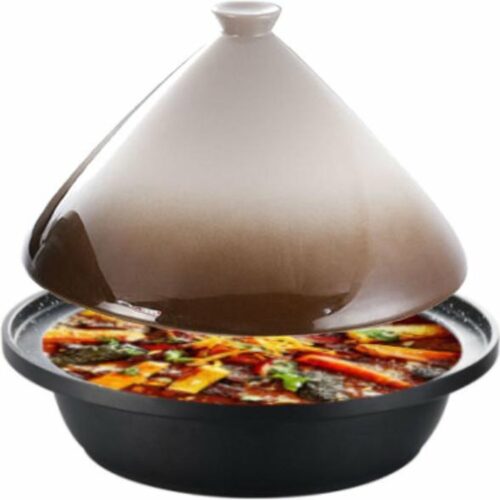 TEFFO TAJINE GRANIET / WIT 30CM INDUCTIE GESCHIKT 