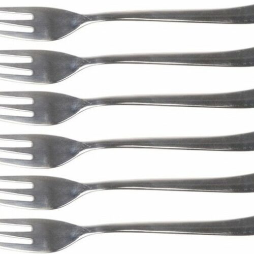 24x Taart/gebak vorkjes RVS 15 cm - Taartvorkjes - Gebaksvorkjes - Vorken/vorkjes voor o.a. cake, taart en gebak