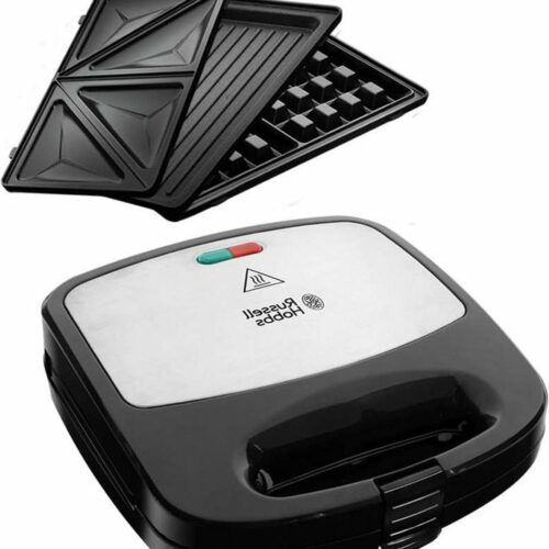 3-in-1 Fiesta Grill - Wafelijzer Contactgrill - Uitbreidbaar Met Cake Pop Mini Donut Churros - Vaatwasmachinebestendige Platen - 24540-56