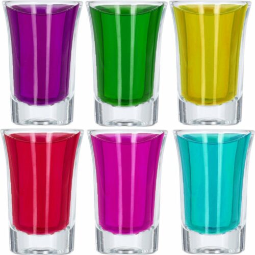 30x shotglazen / borrelglaasjes - 40 ml - glas - rond - shotglas / borrelglas