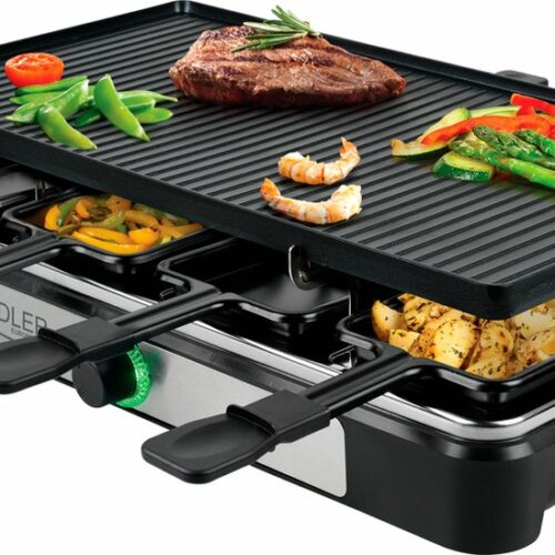 Adler AD 6616 - Gourmet - Raclette - Elektrische Grill - voor 8 personen
