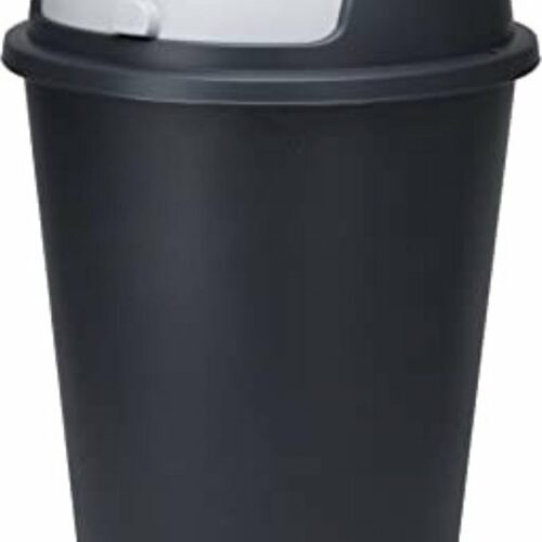 Afvalbak 50 liter - Afvalemmer 50 liter - Zwart - 50L