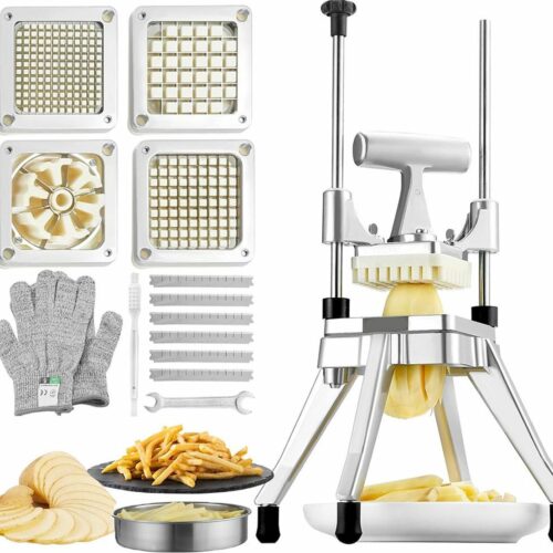 ApexArte® Multifunctionele Frietsnijder - Groentesnijder - Patatsnijder - Roestvrijstaal
