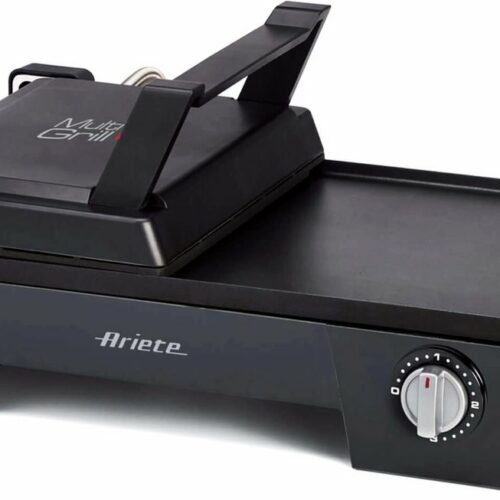 Ariete 1916/10 MultiGrill 3-in-1 tafelgrill met gladde en geribbelde plaat - contactgrill - barbecue - 2400 Watt