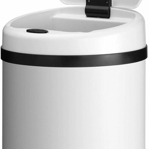 Automatische Prullenbak / Afvalemmer / Sensorprullenbak - 30 Liter - Wit - Rond