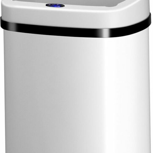 Automatische Prullenbak / Afvalemmer / Sensorprullenbak - 50 Liter - Wit - Rechthoek