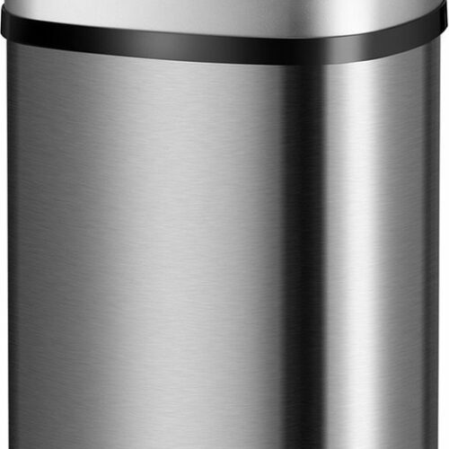 Automatische Prullenbak / Afvalemmer / Sensorprullenbak - 60 Liter - Zilver - Rechthoek