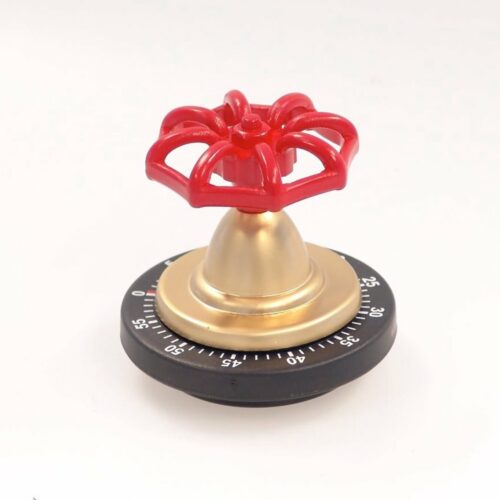 Bengt EK Design Kookwekker Analoog - Kookwekker Mechanisch -Kookwekker Brandkraan - 60 minuten - Kunststof - Rood