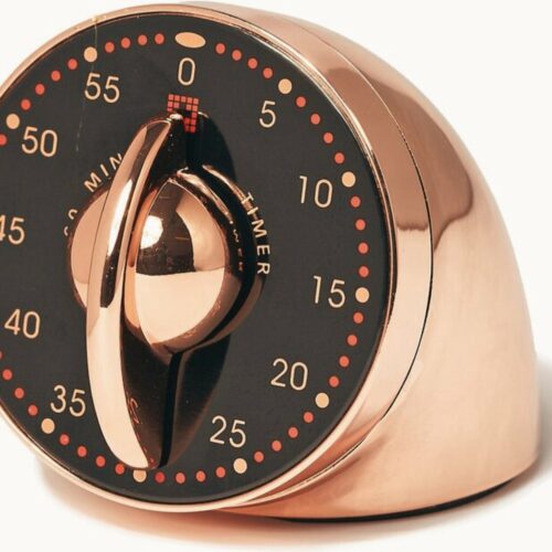 Bengt EK Design Kookwekker analoog- Kookwekker mechanisch - Kookwekker - 60 minuten - Aluminium - Koper