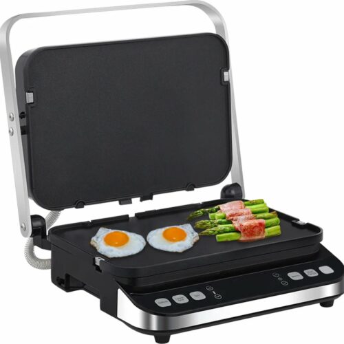 Betaalbare Goederen® Bakplaat - Contactgrill - Elektrische Contact Grill - Grill Apparaat - Digitale Bakplaat - Bakplaat Electrisch - Grill