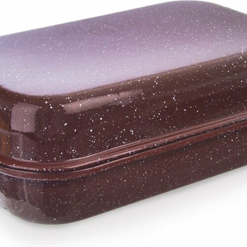 Braadslede Geëmailleerd met Deksel Rechthoekige 1,5 l - Ovenschaal - Braadpan