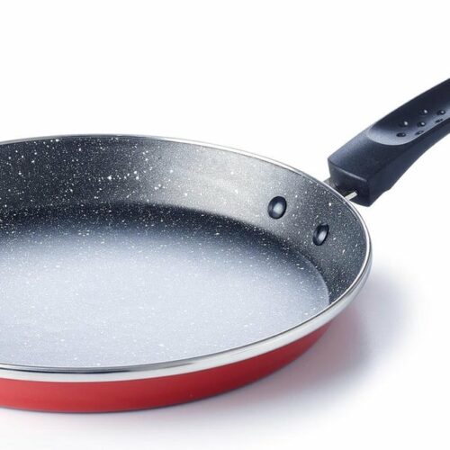 Brabantia TRADITION Pannenkoekenpan - ⌀24 cm - Non Stick -Dubbele anti-aanbaklaag - Inductie geschikt - Retro style- Rood