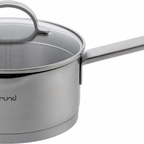Brund Steelpan met Glazen Deksel 2L RVS