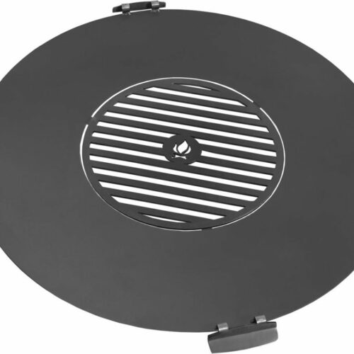 CookKing Grillplaat met grillrooster met 4 handvatten-78 cm - Hoge Kwaliteit Staal - Handgemaakt in Europa