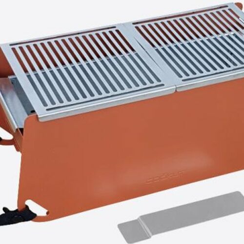 Cookut Yaki tafelbarbecue uit metaal terracotta 41x18x17cm