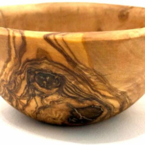 D.O.M. Olijfhouten Tapas Schaal ⌀ 12 cm - Handgemaakte, Antibacteriële Schaal voor Tapas, Snacks en Dips