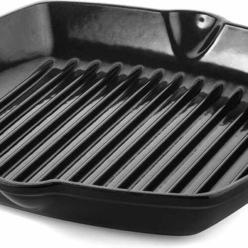 DUCQ Gietijzer - Grillpan - Zwart - 28 cm
