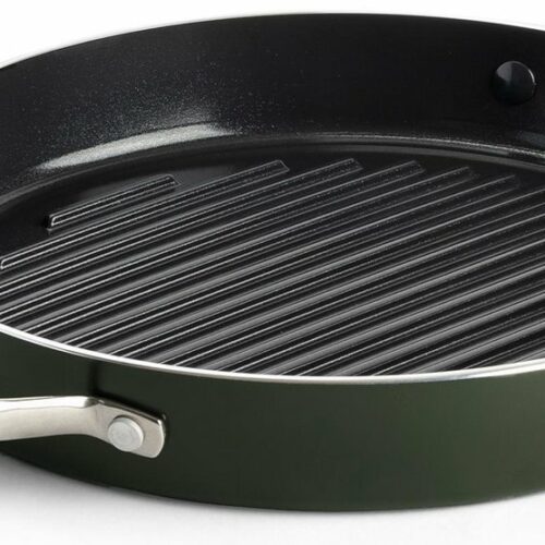 Dagelijkse Kost Keramische Grillpan - ⌀28cm - PFAS-vrij - 2 grepen