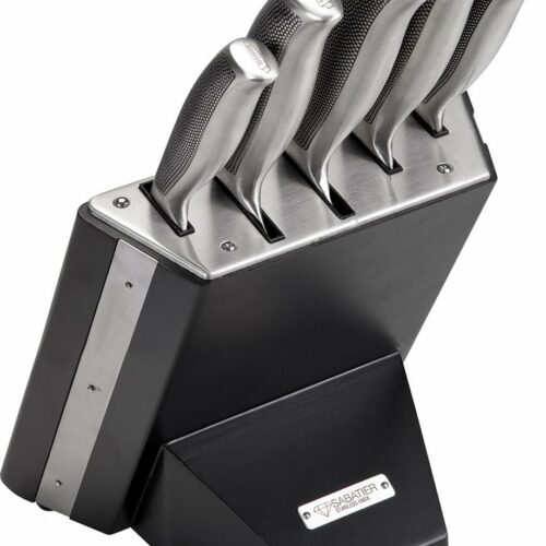 Diamant Sabatier Riyouri Messenblok - 5-delig - Zwart Hout/RVS