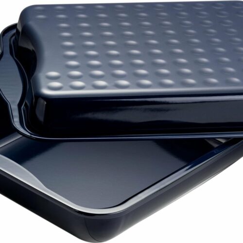 Dr. Oetker Braadslede 'Kreativ' - geëmailleerd met deksel - 40x34 cm