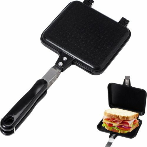 Dubbelzijdige Anti-aanbak Tosti- en Panini-maker voor Heerlijke Ontbijten en Snacks