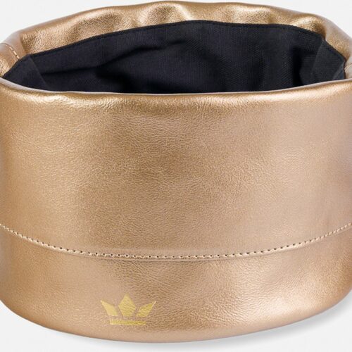 Dutchdeluxes Ben - Leer - Uniek - Duurzaam - Broodmand - 15x22 cm - Goudkleurig