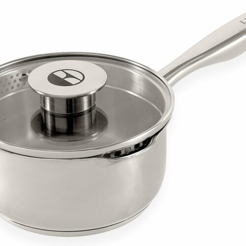 ELLE Gourmet Classique Sauspan met Deksel - ⌀ 16cm - PFAS-vrije RVS steelpan inductie - Geschikt voor alle warmtebronnen