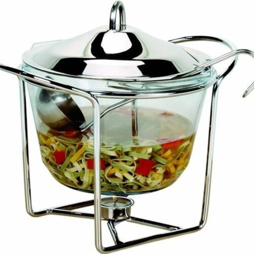 Edënbërg Rechaud "HOT POT" - Feuerzangenbowle - Glazen Hotpot - 4,2L