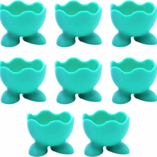 Eierdopjes voetjes - set van 8 - groen - pasen/plastic/kinderen/eidoppen/eierdop/ei/eidopjes/paas decoratie/paasdecoratie/versiering
