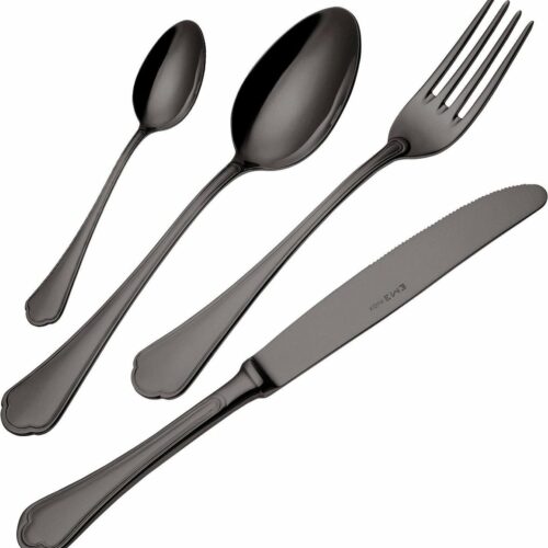 Eme Domus Bestekset - 24-delig - 6-persoons - Zwart
