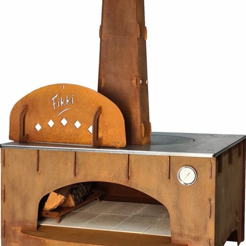 Fikki Level - pizza oven voor buiten van cortenstaal