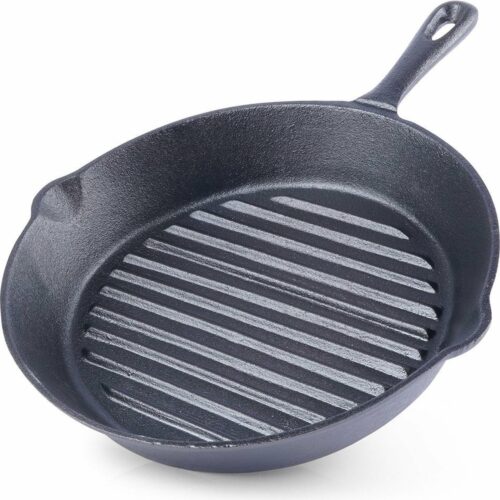 Grillpan Gietijzeren LITINA 24 cm - Grill - Pan - Steakpan - Koekenpan