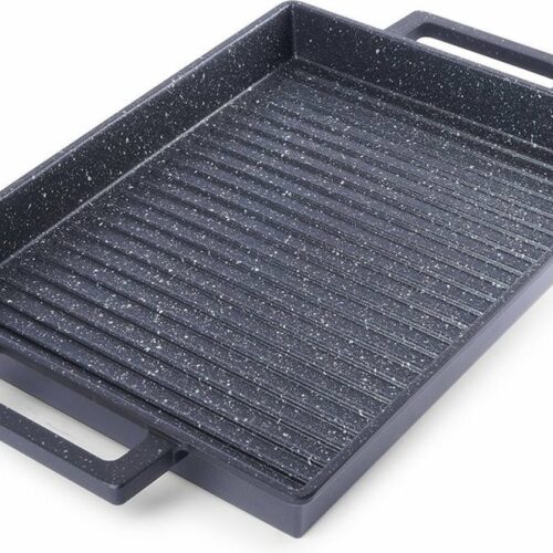 Grillplaat Graniet GRANDE 43x26 cm - Bakplaat - Ovenplaat - Grillpan - Grill - Pan - Steakpan