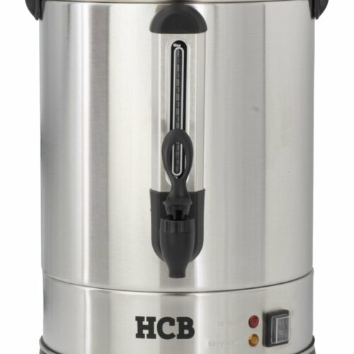 HCB® - Professionele Horeca Percolator - 12 liter - 80 kopjes - 230V - RVS / INOX - Elektrisch koffiezetapparaat - Volautomatische koffiemachine - 37x36.5x48.5 cm (DxBxH) - 3.10 kg - 1347