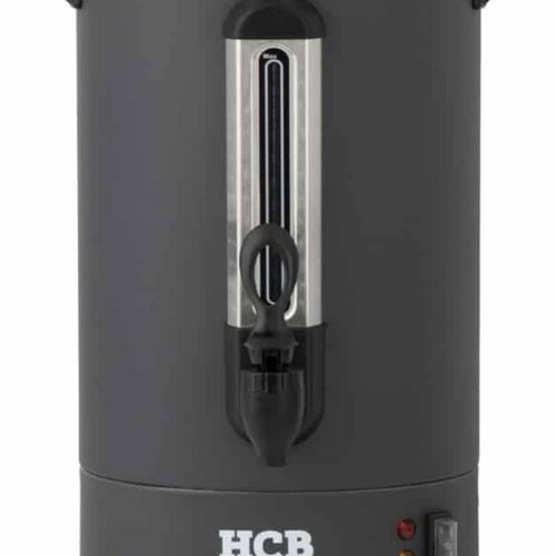 HCB® - Professionele Horeca Percolator - 14,3 liter - 95 kopjes - zwart - 230V - RVS / INOX - Elektrisch koffiezetapparaat - Volautomatische koffiemachine - 33x37x46 cm (DxBxH) - 3.10 kg - 1353
