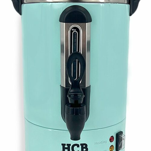 HCB® - Professionele Horeca Percolator - 5,3 liter - 35 kopjes - 230V - RVS / INOX - Elektrisch koffiezetapparaat - Volautomatische koffiemachine - 30x30x43 cm (DxBxH) - 2.40 kg - 1356