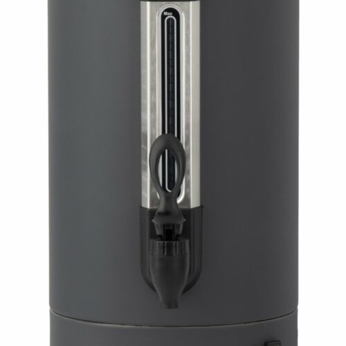 HCB® - Professionele Horeca Percolator - 8,7 liter - 55 kopjes - zwart - 230V - RVS / INOX - Elektrisch koffiezetapparaat - Volautomatische koffiemachine - 25x30x50.5 cm (DxBxH) - 2.70 kg - 1352