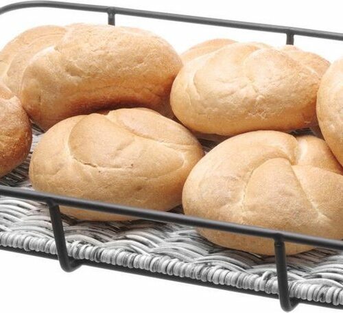 Hendi Broodmand met Stalen Rand - Lichtgrijs - 400x300x(H)50mm