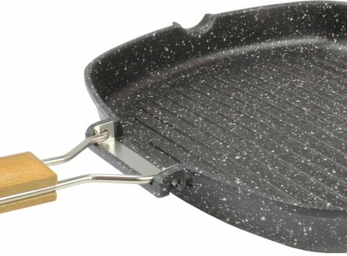 Jocam - Grillpan met antikleeflaag - 28 cm - antikleeflaag - Opvouwbaar handvat