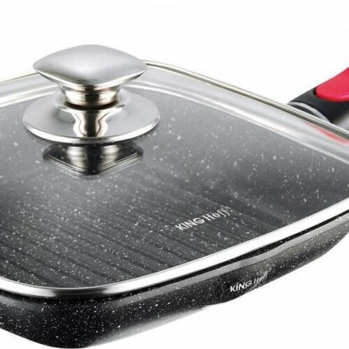 Kinghoff 1511 grillpan - 28x28 cm - marble coating - inductie
