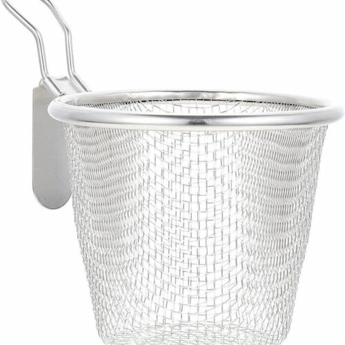 Kookbescherming knop roestvrij staal - noedelmand - Hot Pot zeef - frituurmand - frietmand - pastakmand - kok afschuimer - noedelmand zeef - blancheermand voor ramen - dumpling spaghetti - pasta toilet zilver - keukengerei