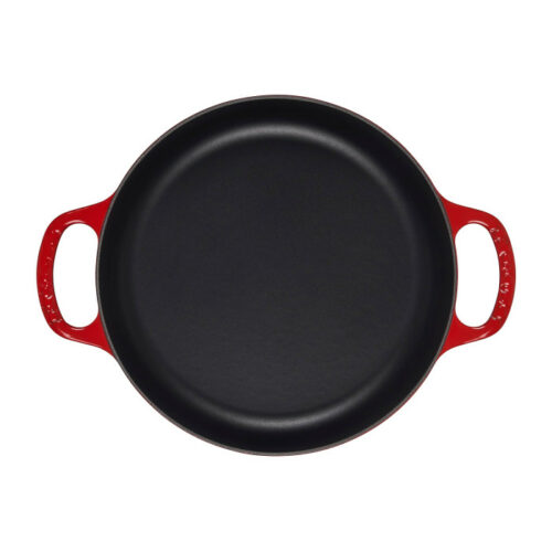 LE CREUSET - Gietijzer - Hapjespan 2 grepen 28cm Kersenrood