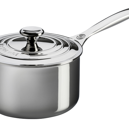 LE CREUSET - RVS - Steelpan met deksel 16cm 1,90l