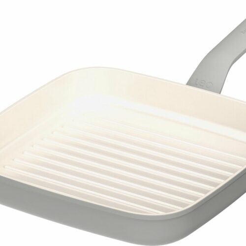 LEO Grillpan antikleef Balance Moonmist - ⌀ 24cm - Grijs - PFAS-vrij